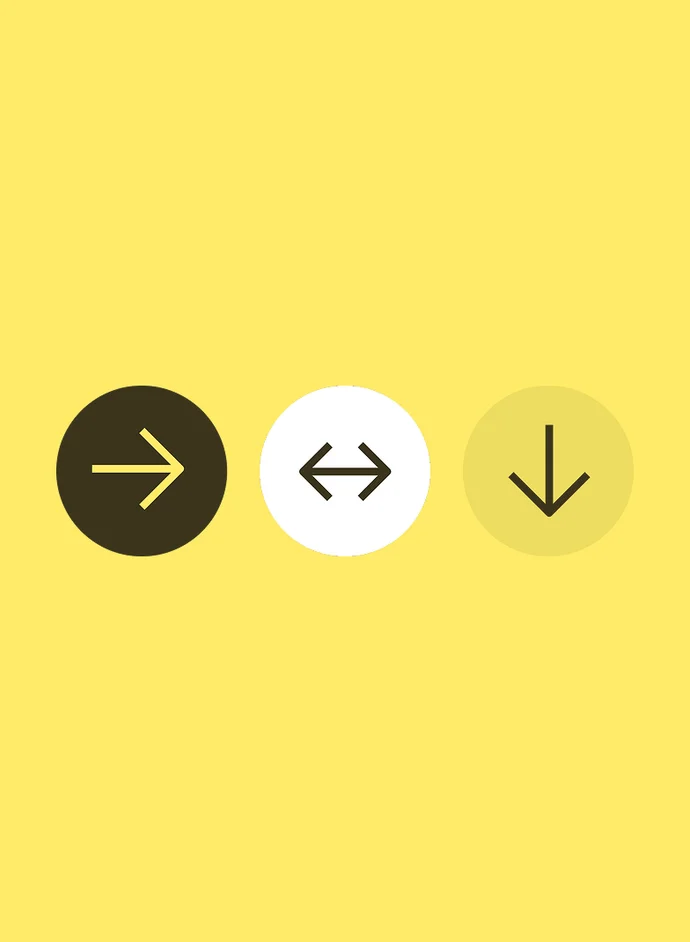 Icons for navigating, converting currencies, and moving funds.