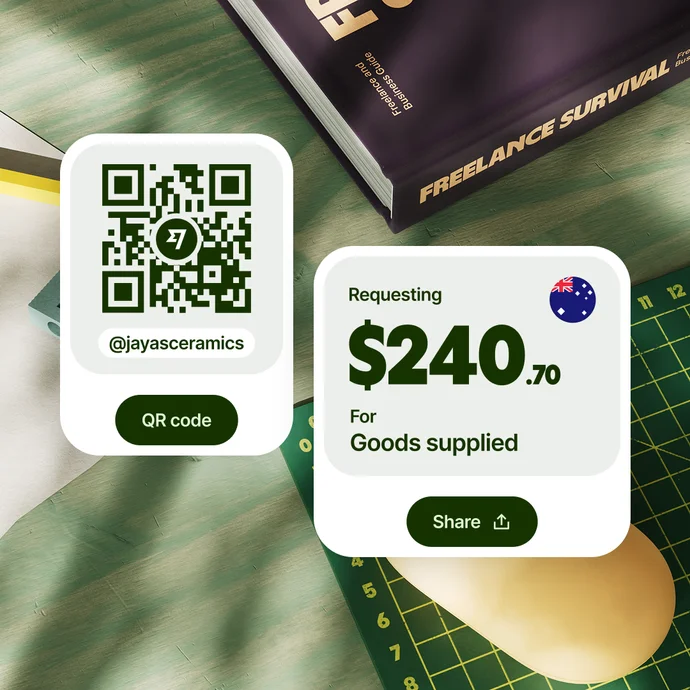 QR codes + payment links