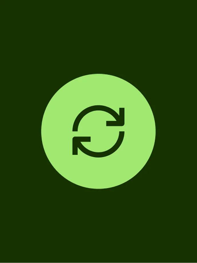 Light green repeat button