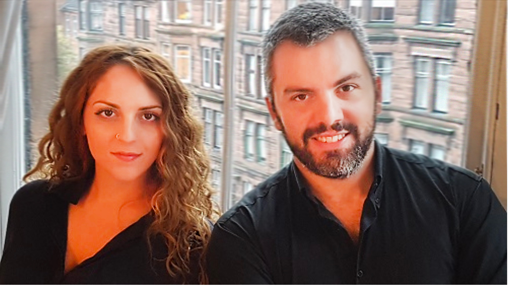 Image of Michael Sofianos and Christina Lyropoulou, owners of Agora Greek Delicacies