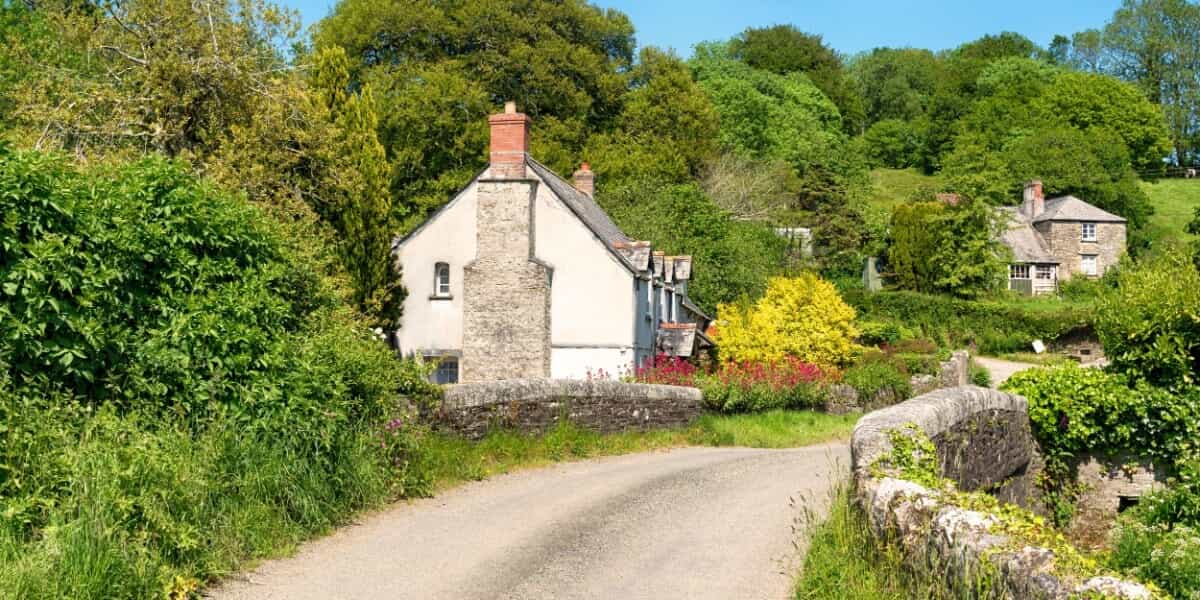 Idyllische Wohngegend in Cornwall