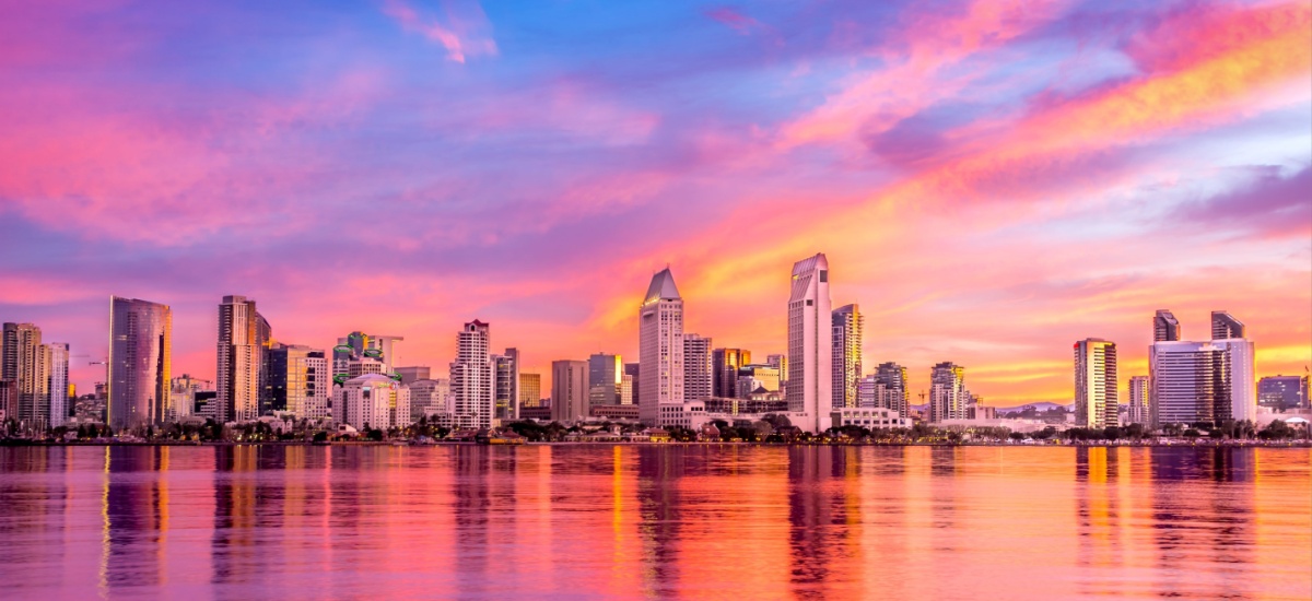 skyline-of-san-diego-california-during-sunset