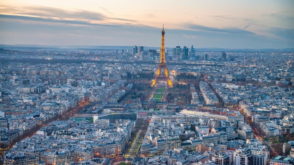 Eiffeltoren lichtshow