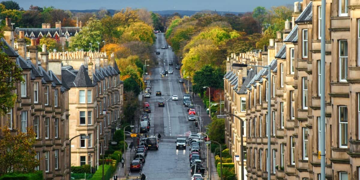 Häuserreihen in Edinburgh