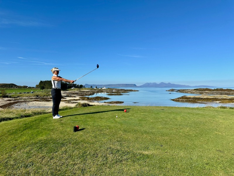 links golfbaan schotland