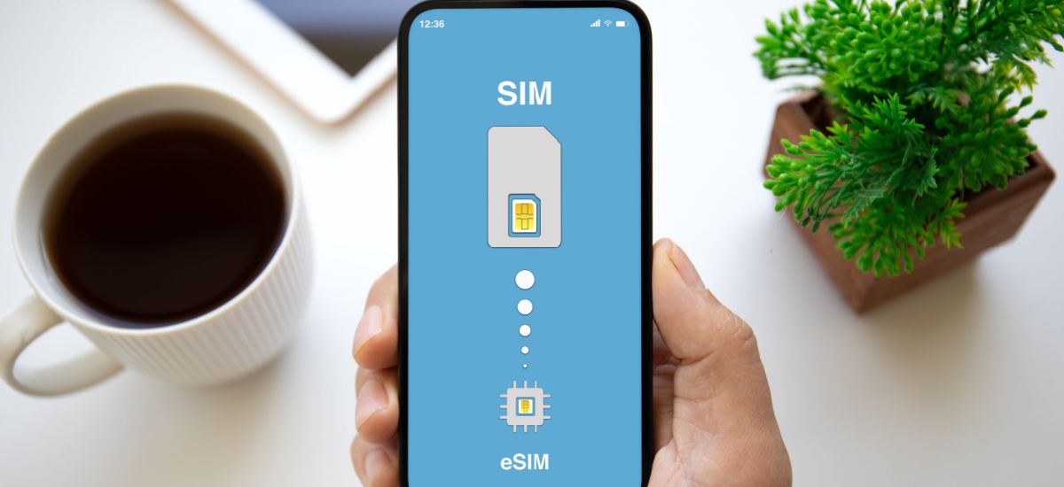 eSIM being activated on phone