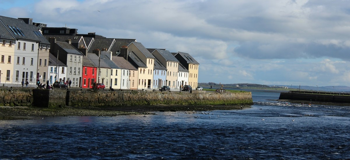 Row of colourful houses in Galway, Ireland