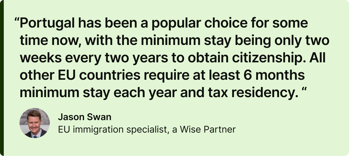 Jason Swan Wise Partner Quote Portugal