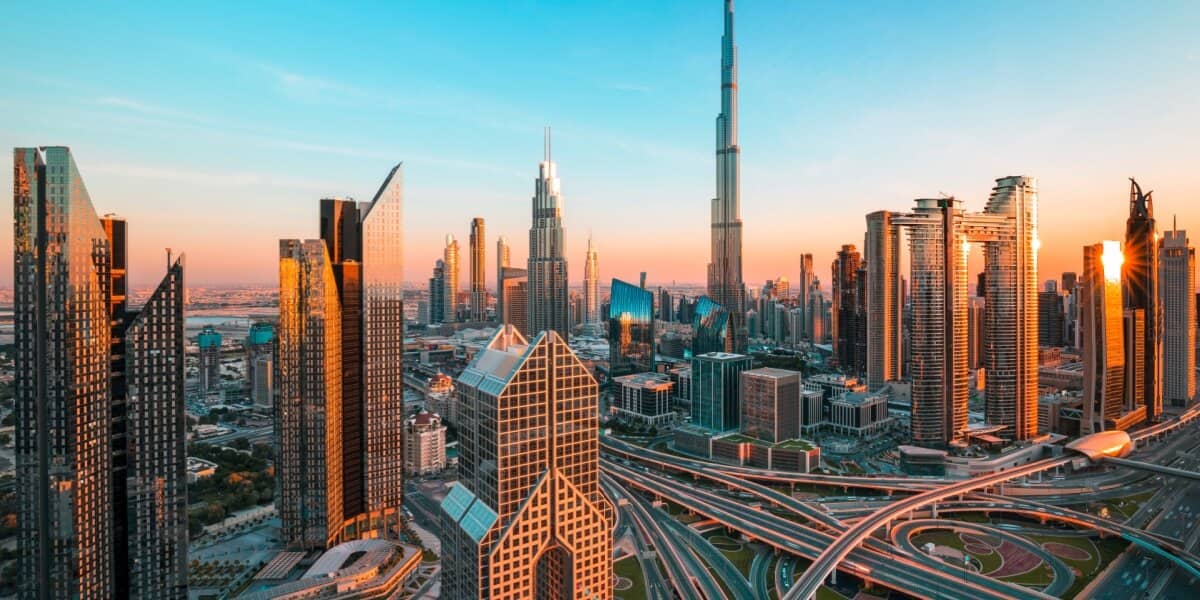 Die Skyline von Dubai