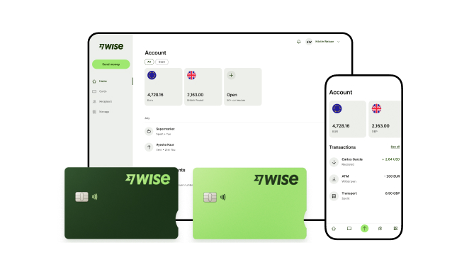 Manage your money internationally: Wise account