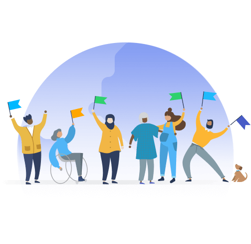 Tiny people illustration