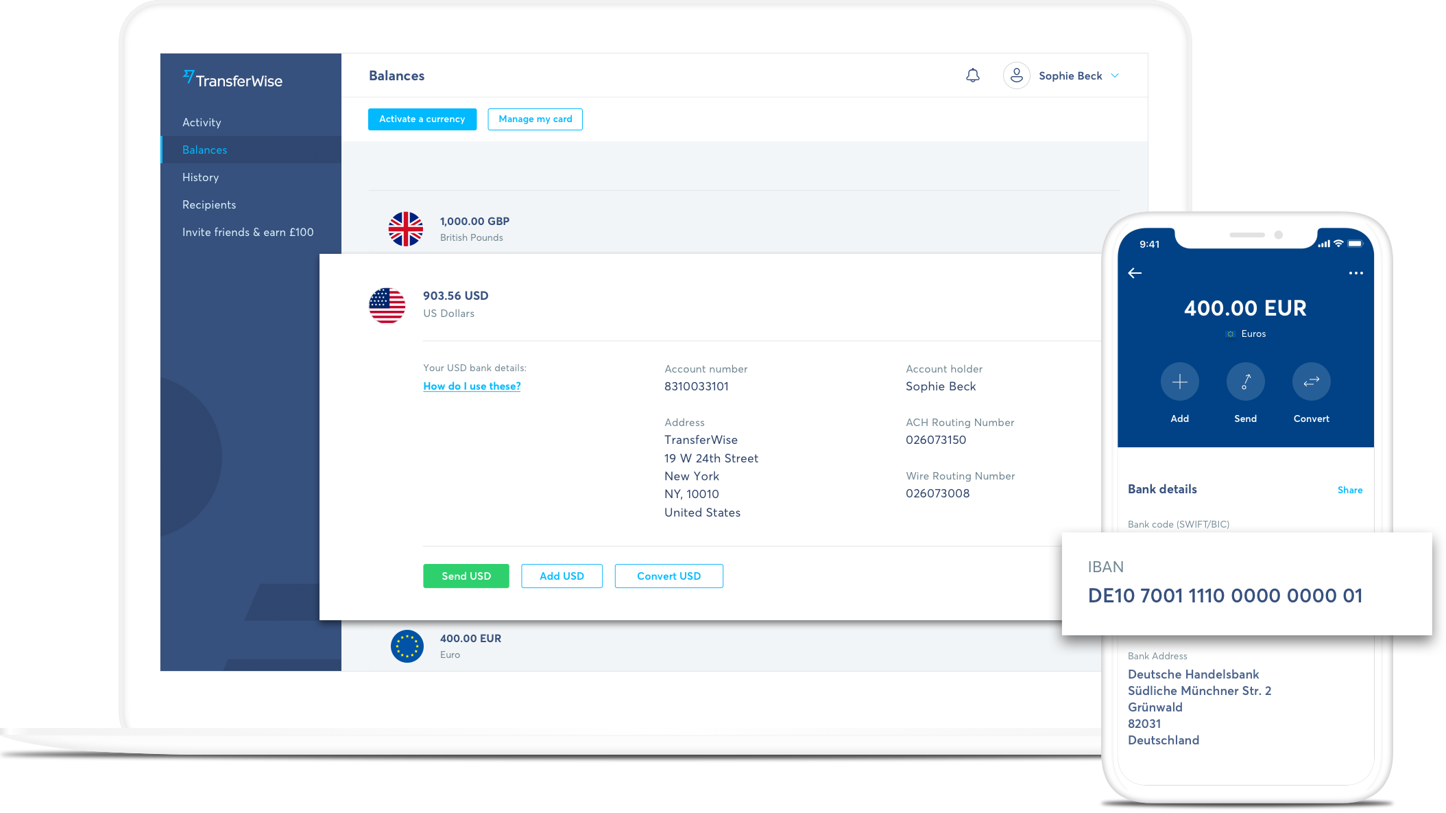 Soyez payé dans le monde entier.