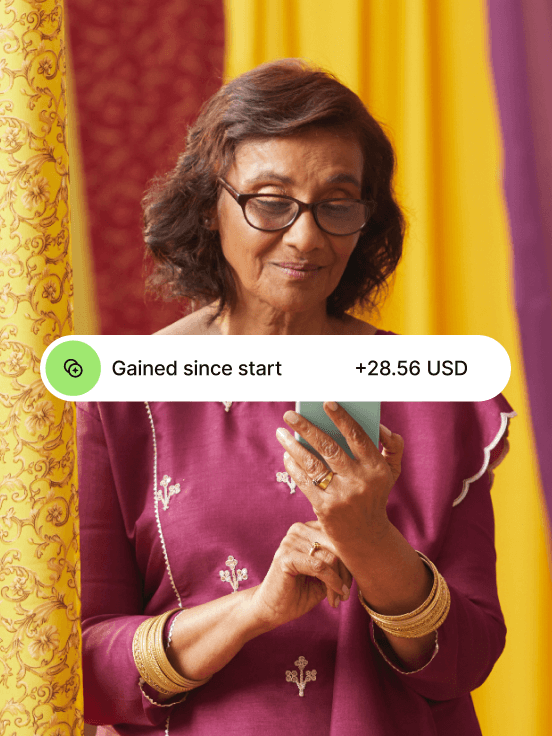 Earn interest on your selected currency