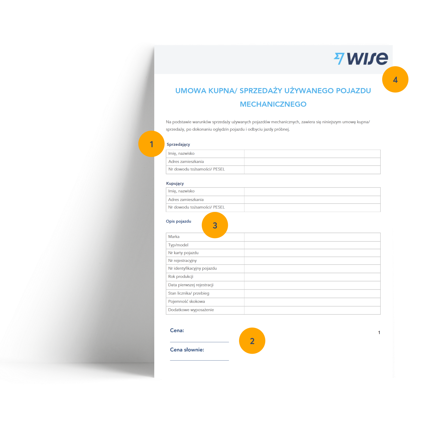 Jak wyplenić umowę kupna-sprzedaży?