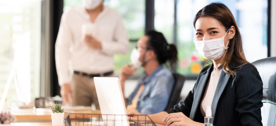 Employees in the office