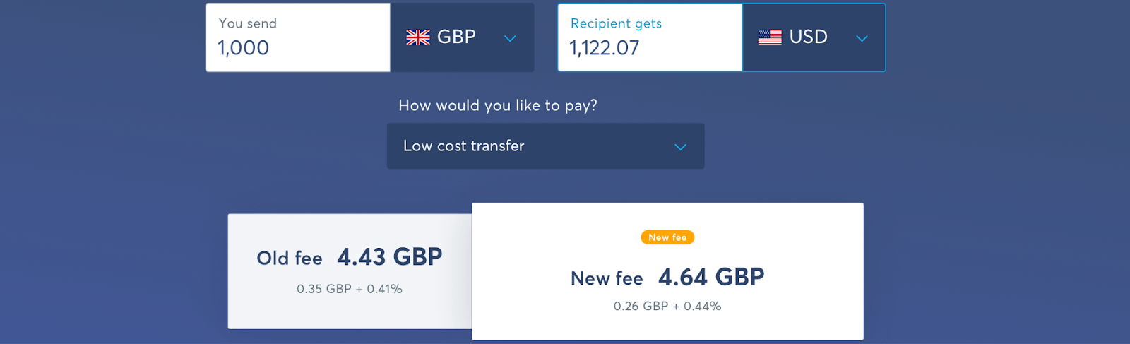 price update