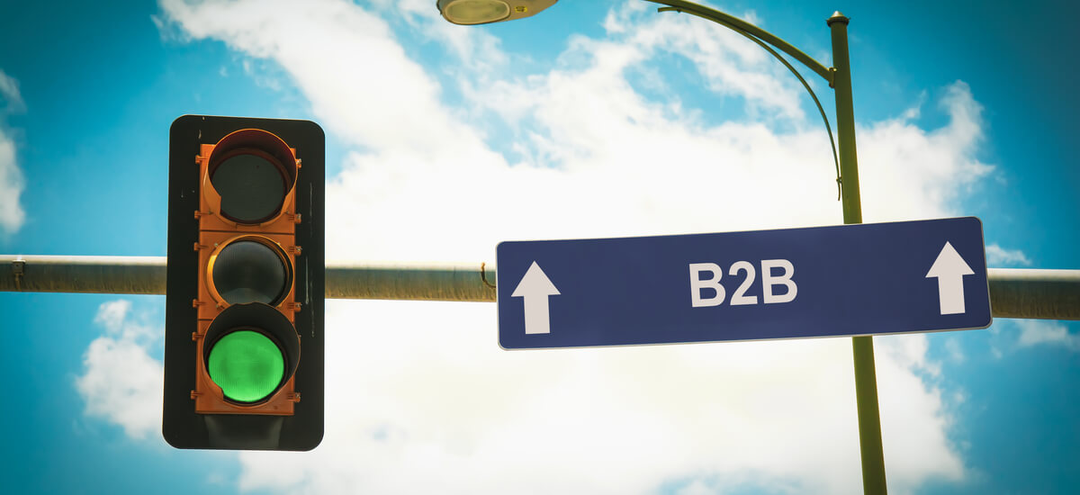 Business to business payments sign