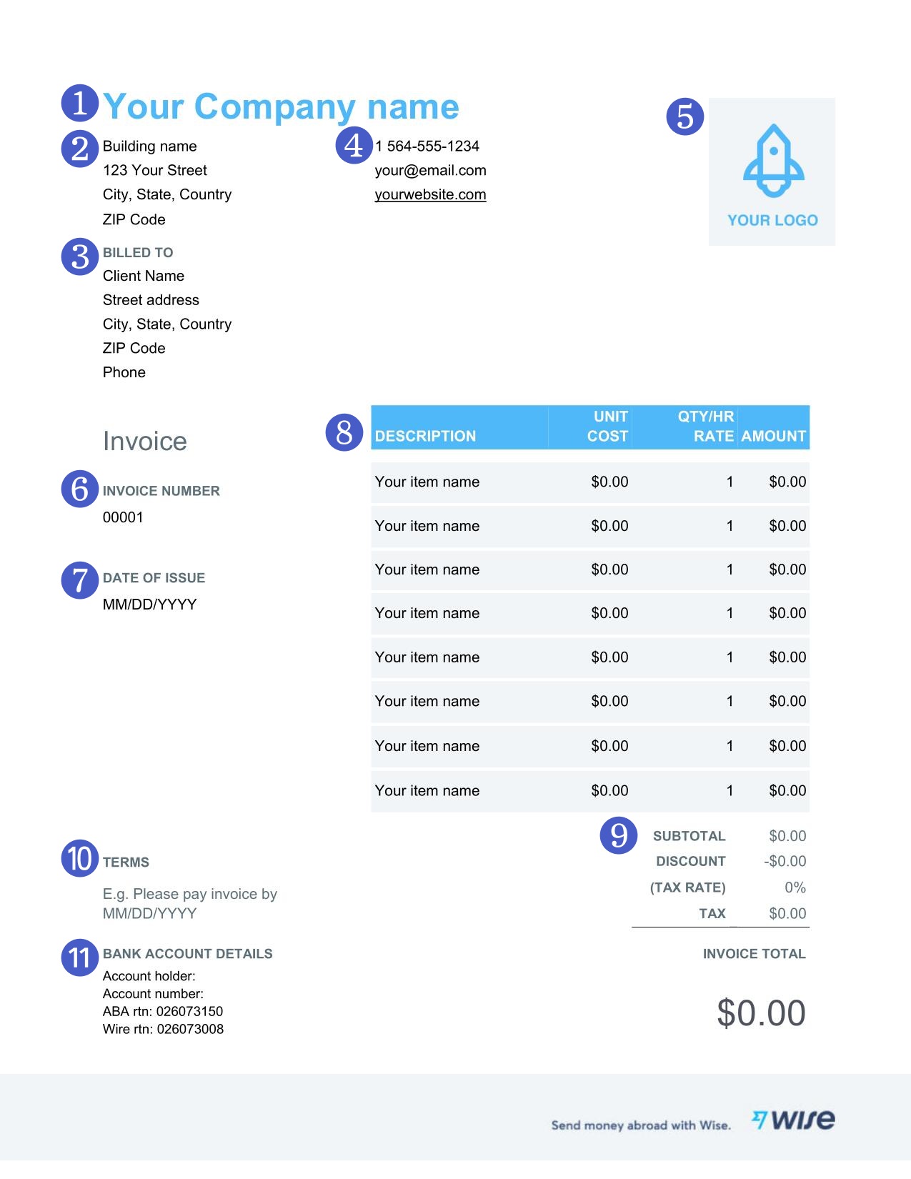 english-invoice-template