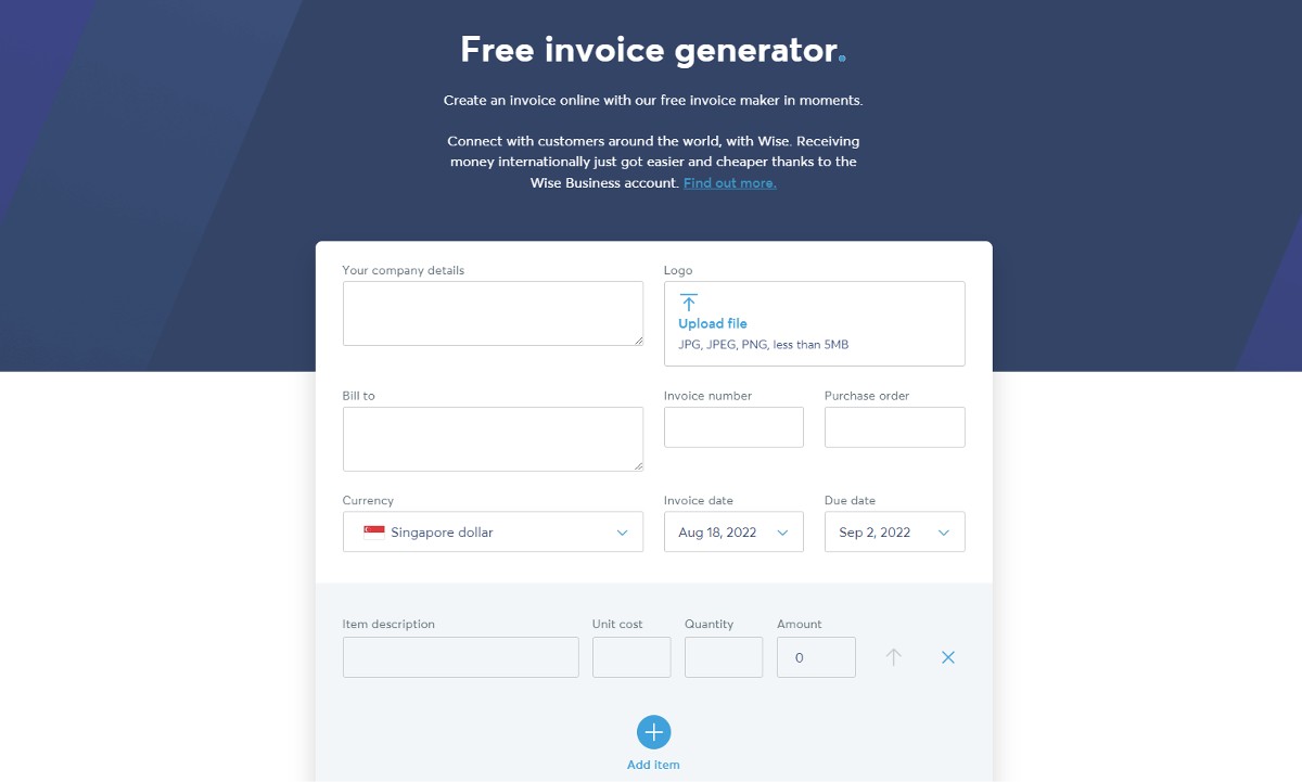 wise-invoice-generator