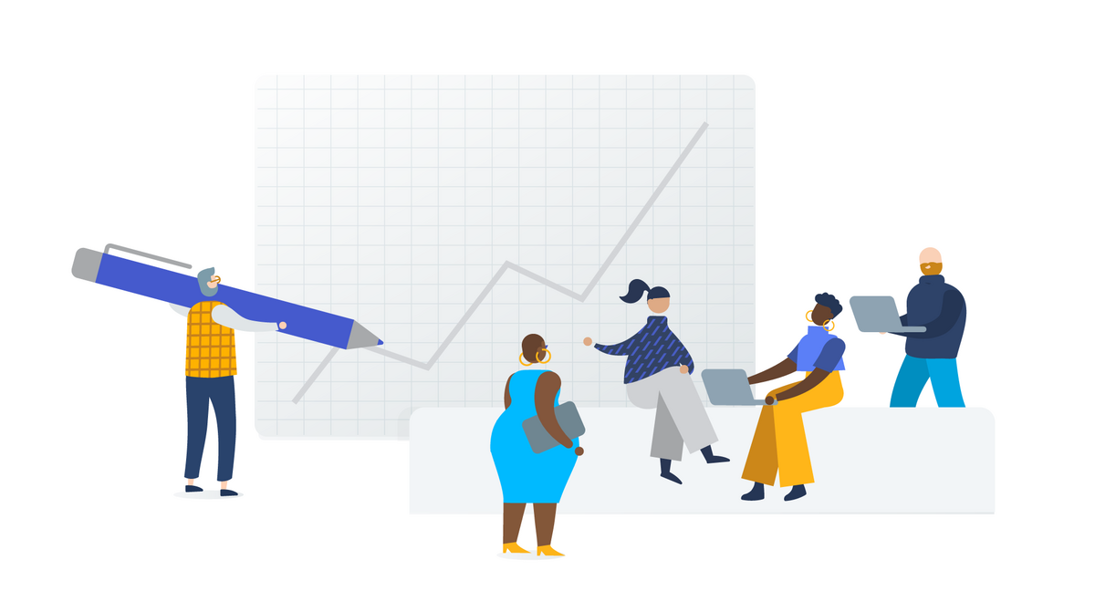 Wise-illustration-business-people-with-chart