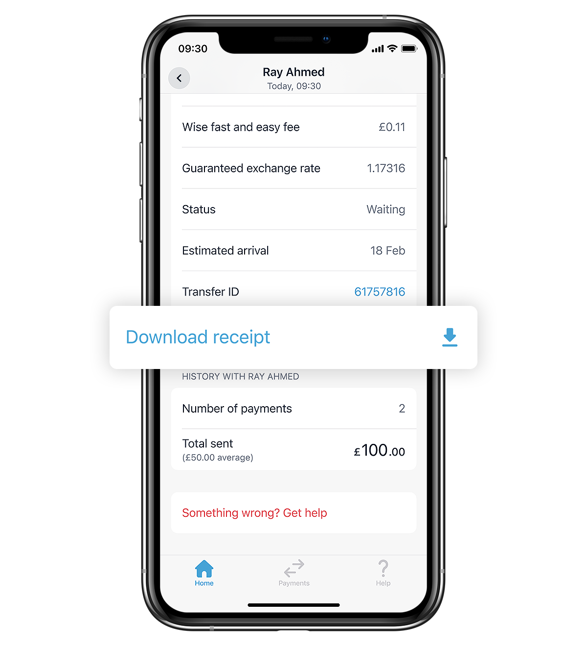 Monzo receipt