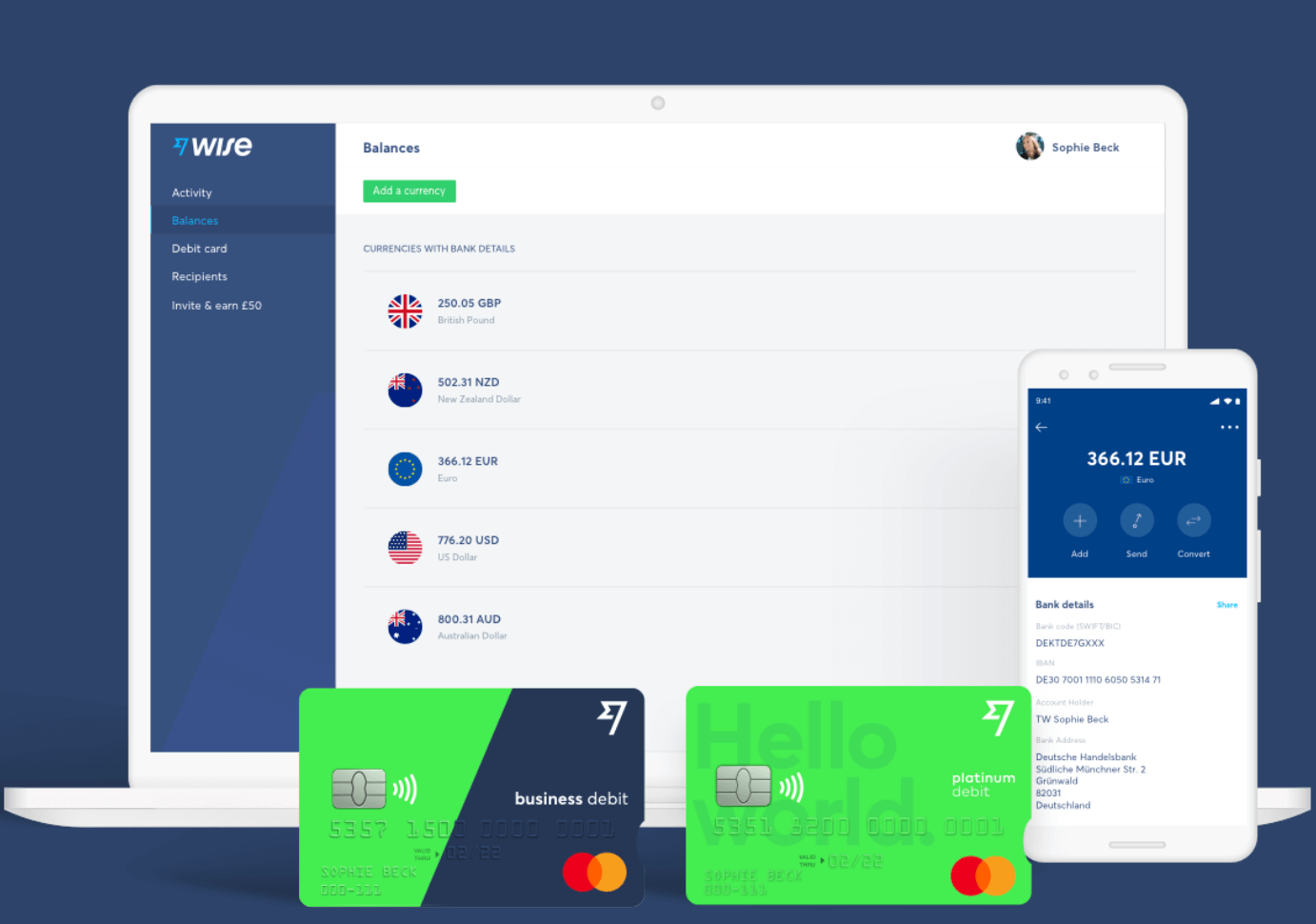 cont si card wise afacere