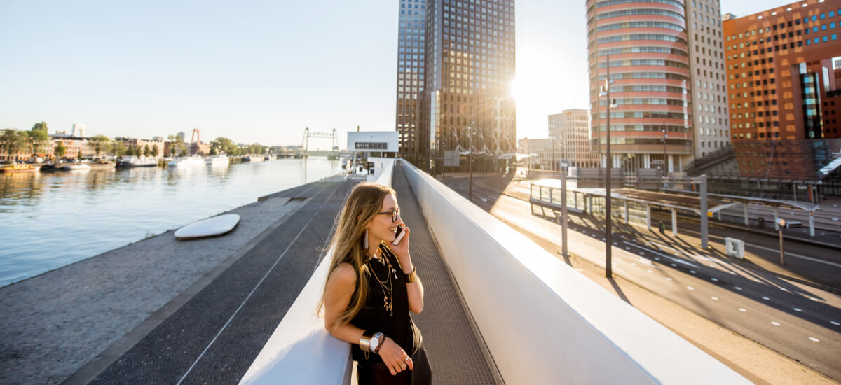 woman-in-amsterdam-business-district