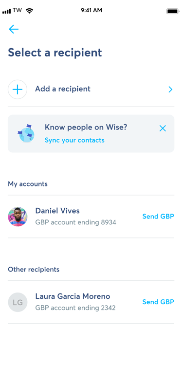 sync contacts
