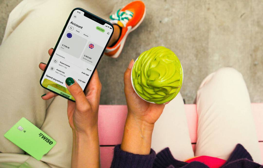 transfer money using Wise app