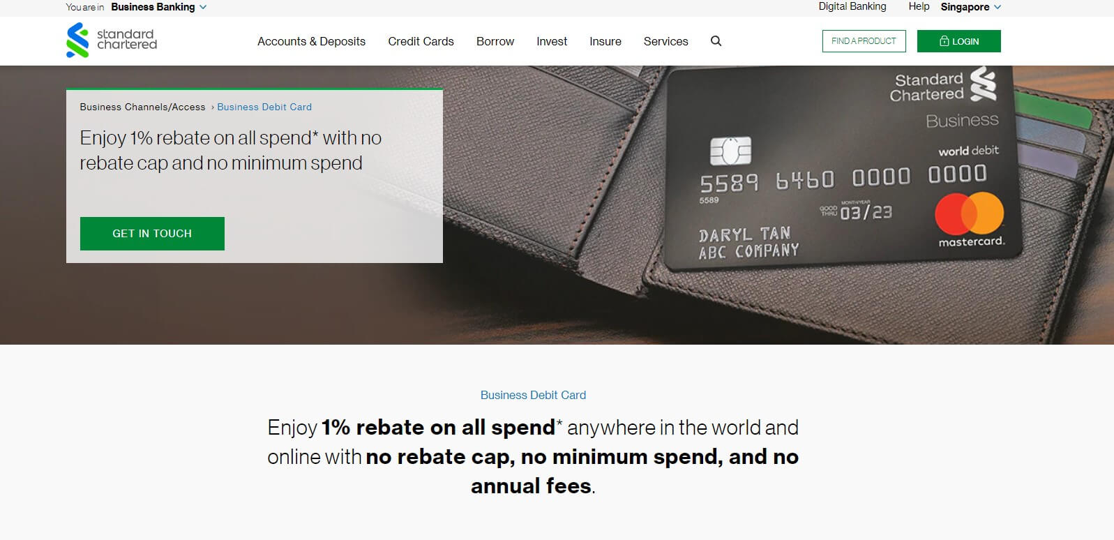 Standard-Chartered-business-debit-card