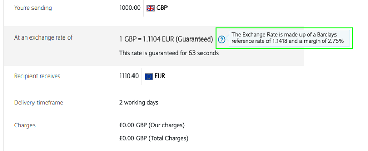 Barclays transparency rate 1