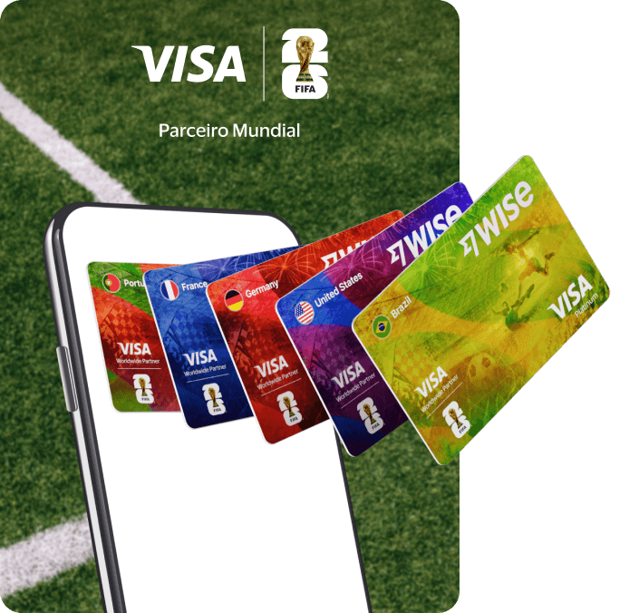 Telefone mostrando a edição limitada do cartão digital da Copa do Mundo